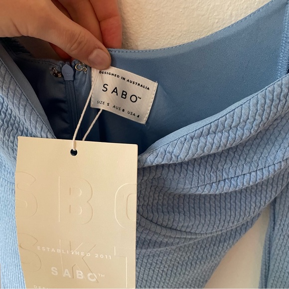 Milana Dress in sky blue - Picture 12 of 13